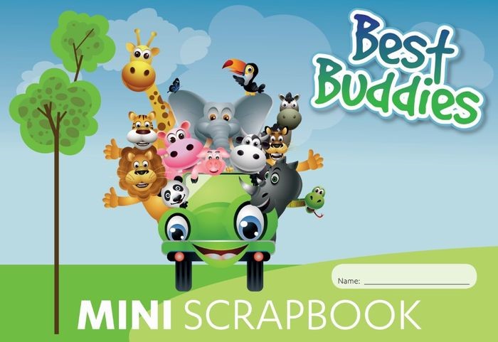 SCRAPBOOK WRITER 165X245MM 100GSM BEST BUDDIES MINI 64PG