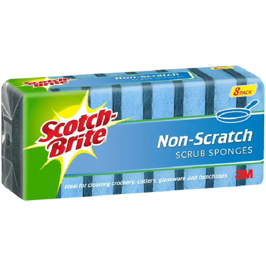 SCRUB SPONGE SCOTCH BRITE NON-SCRATCH PK8