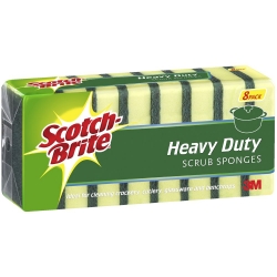 SCRUB SPONGE SCOTCH BRITE HEAVY DUTY PK8