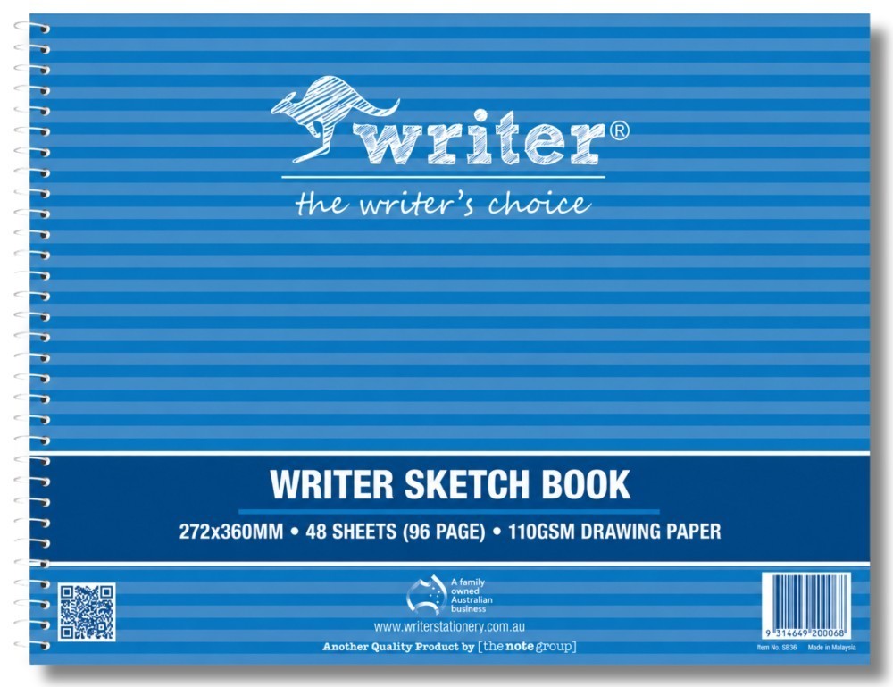 SP- SKETCH BOOK WRITER 272X360MM CARTRIDGE PAPER SPIRAL 48PG