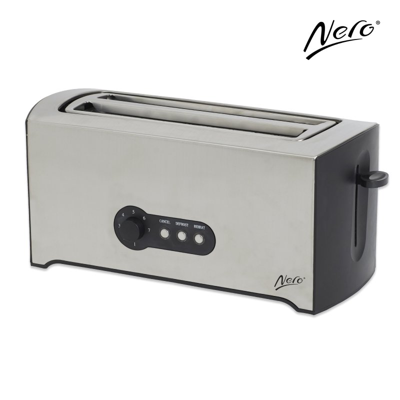 SP- TOASTER NERO STAINLESS STEEL 4 SLICE