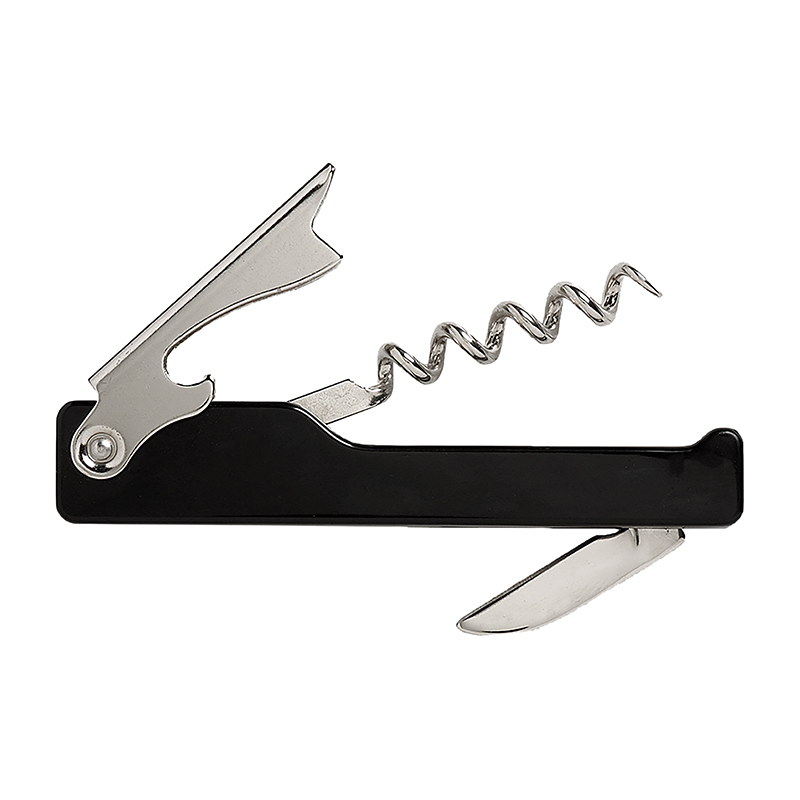 SP- BOTTLE OPENER WAITERS FRIEND BLACK HANDLE