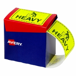 LABELS AVERY HEAVY FLUORO YELLOW 75X99 (750)