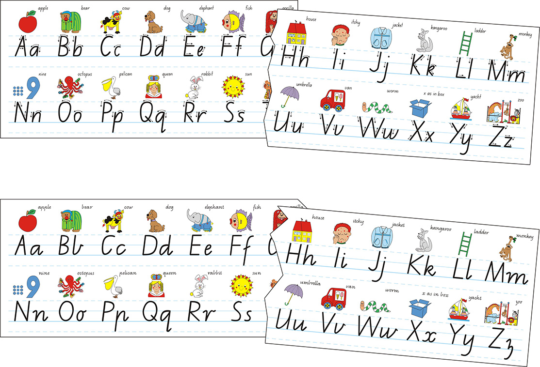 SP- DESK STRIP ALPHABET MODERN SCRIPT HANGSELL