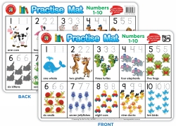 PRACTISE MAT LCBF 42X28CM NUMBERS 1-10