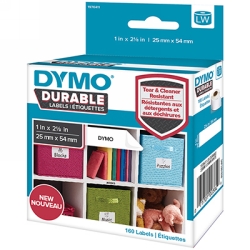 LABEL DYMO LABELWRITER 25MMX54MM DURABLE POLY WHITE PK160