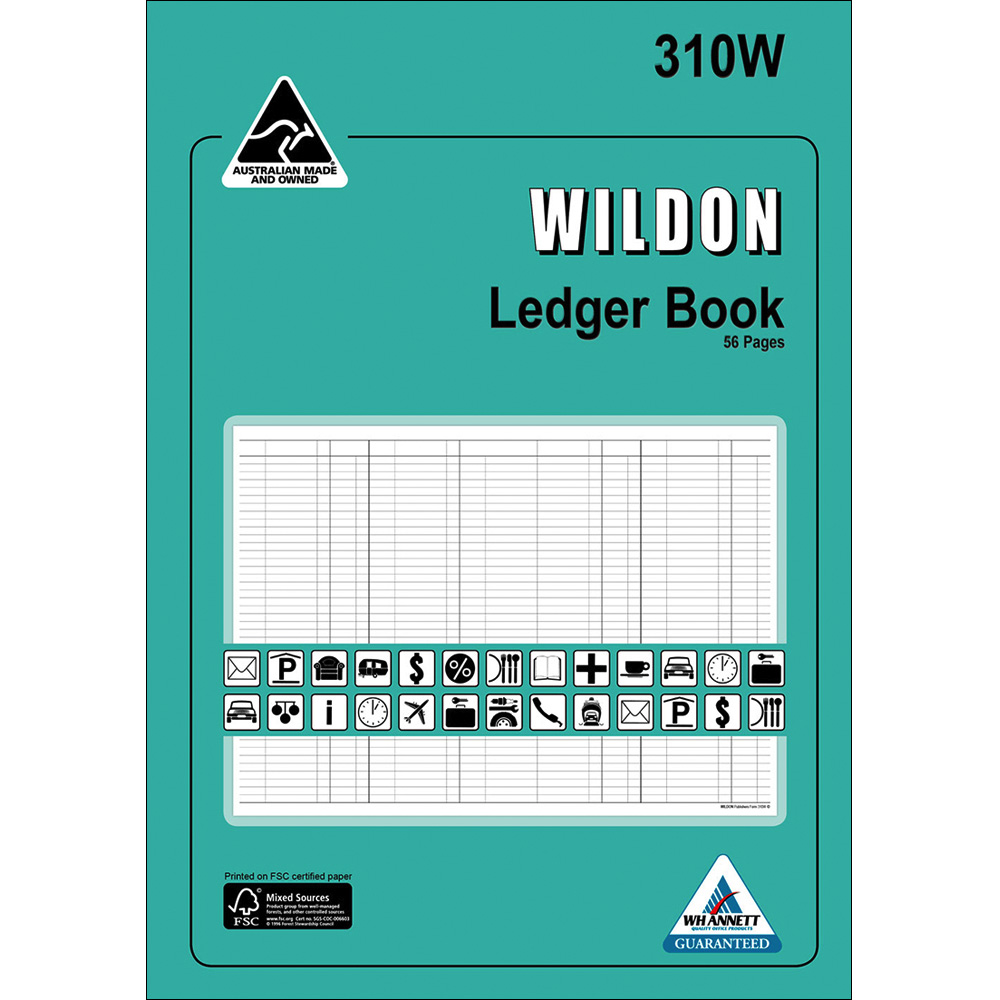 SP- BOOK ACCOUNT WILDON 56PGE LEDGER