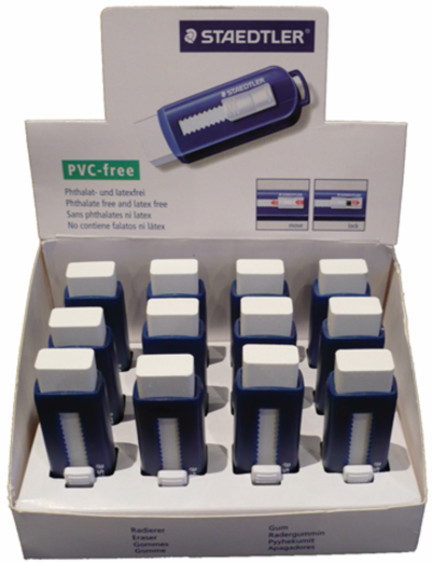ERASER NORIS BLUE SLIDE (12) STAEDTLER