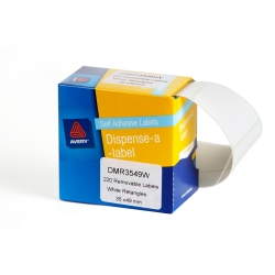 LABEL AVERY DISP 35X49 WHITE DMR3549W