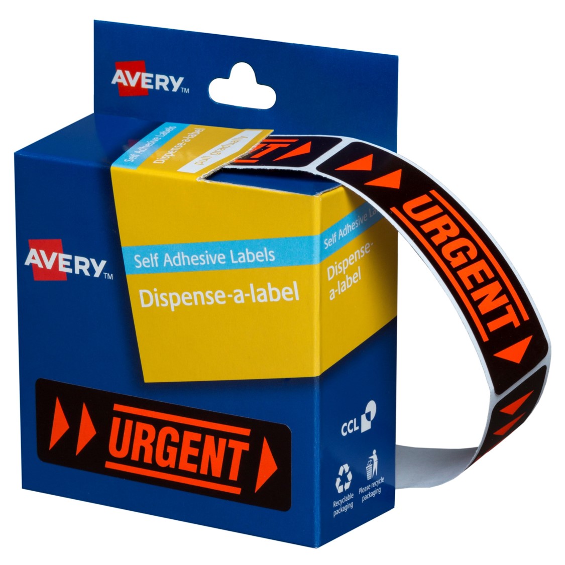 SP- LABEL AVERY DISP 19X64 URGENT DMR1964UR