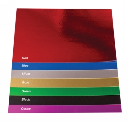 CARDBOARD QUILL 508X630MM 250GSM FOIL SILVER