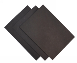 CARDBOARD QUILL 510X635MM 210G BLACK SURFACE PK20