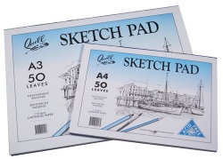 SKETCH PAD QUILL A4 110GSM CARTRIDGE ACID FREE 50LF
