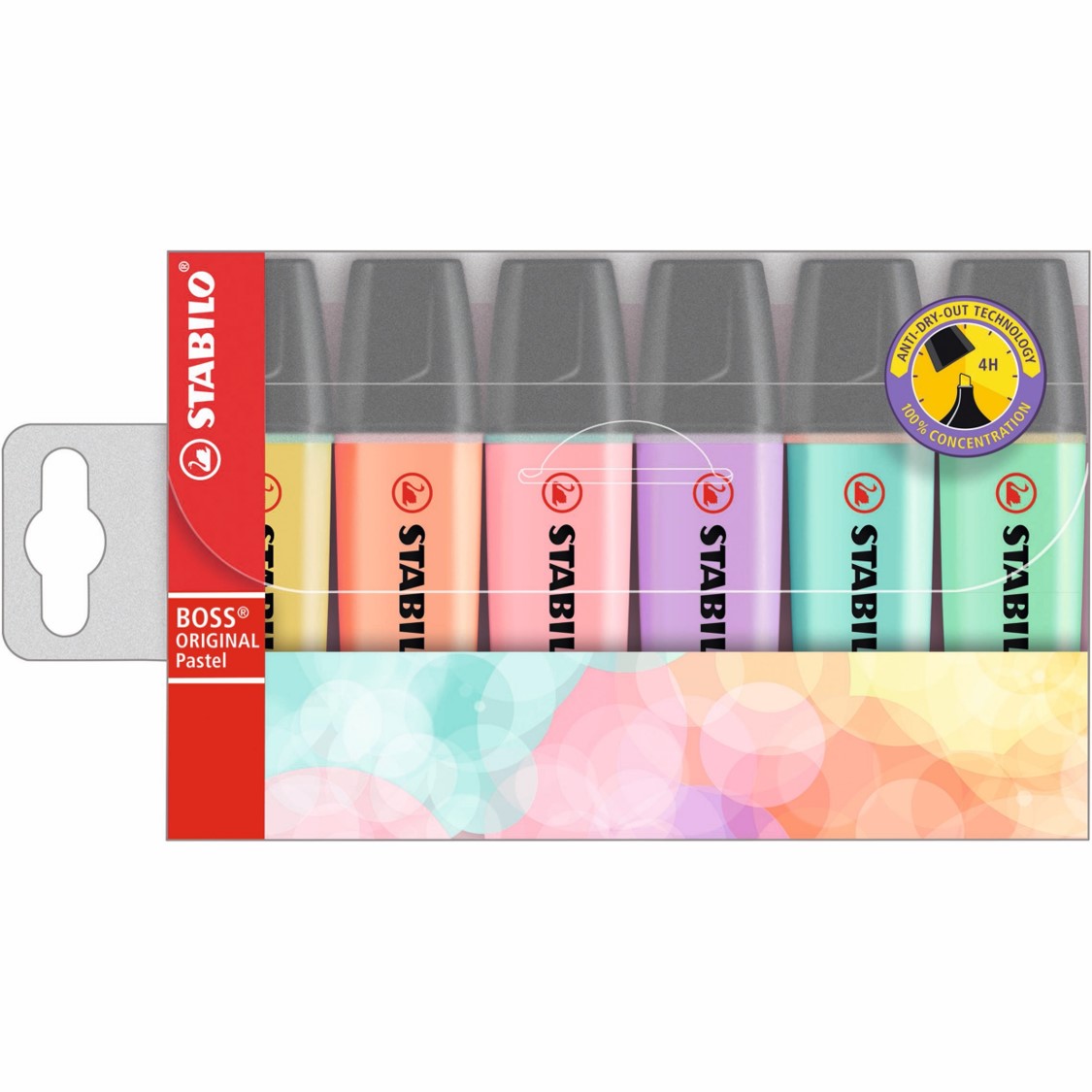HIGHLIGHTER STABILO BOSS PASTEL ASST WLT6