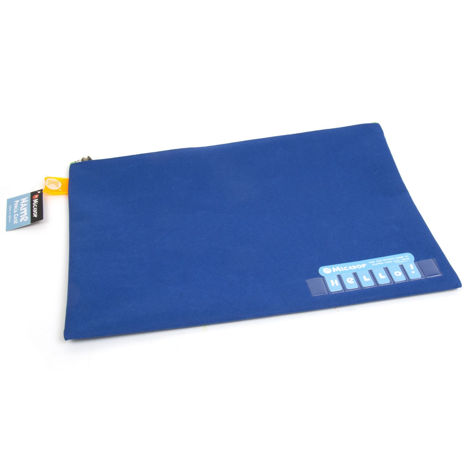 SP- PENCIL CASE MICADOR 375X264MM NAME DARK BLUE