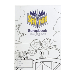 SCRAPBOOK SPIRAX 335X245MM 152 PP COVER CLEAR 64PG