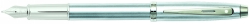 PEN SHEAFFER FP MEDIUM NIB 100 C/T BRUSHED CHROME