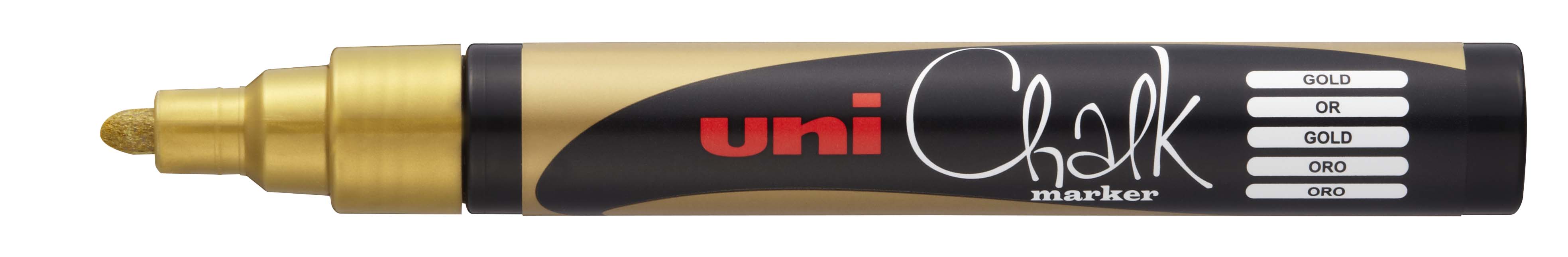 MARKER CHALK UNI PWE5M MEDIUM BULLET TIP GOLD