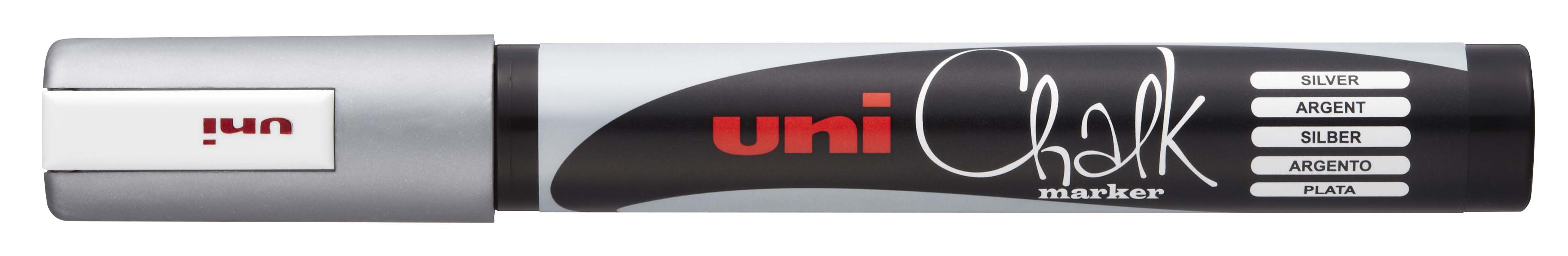 MARKER CHALK UNI PWE5M MEDIUM BULLET TIP SILVER