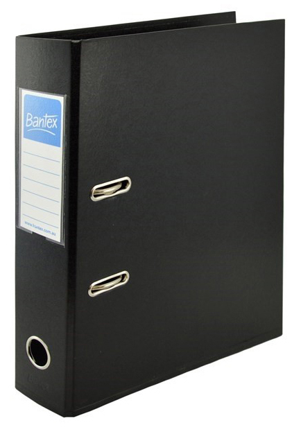 LEVER ARCH FILE BANTEX A4 PP 70MM BLACK