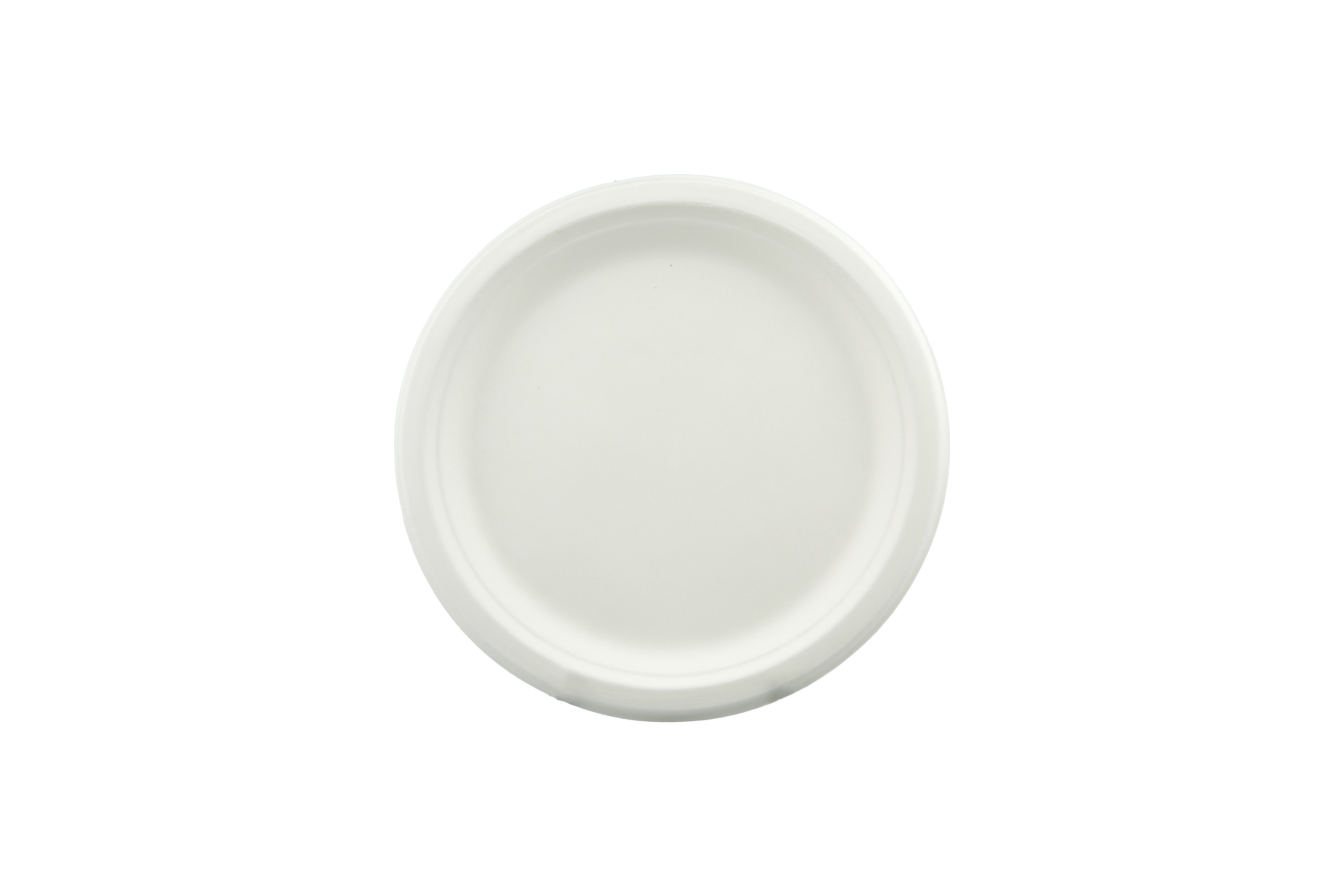 PLATE ROUND SUGARCANE ECO PAPER 180MM PK25