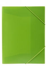 DOCUMENT WALLET MARBIG A4 SOFT TOUCH BRIGHTS LIME