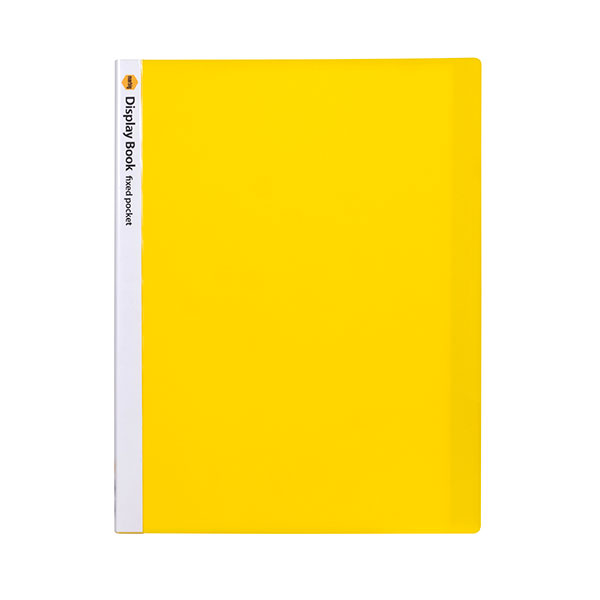 SP- DISPLAY BOOK MARBIG A4 FIXED POCKET 40 PAGE YELLOW