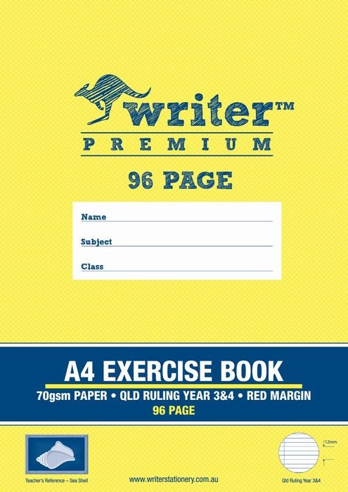 SP- EXERCISE BOOK WRITER PREMIUM A4 YEAR 3/4 SEA SHELL 96PG