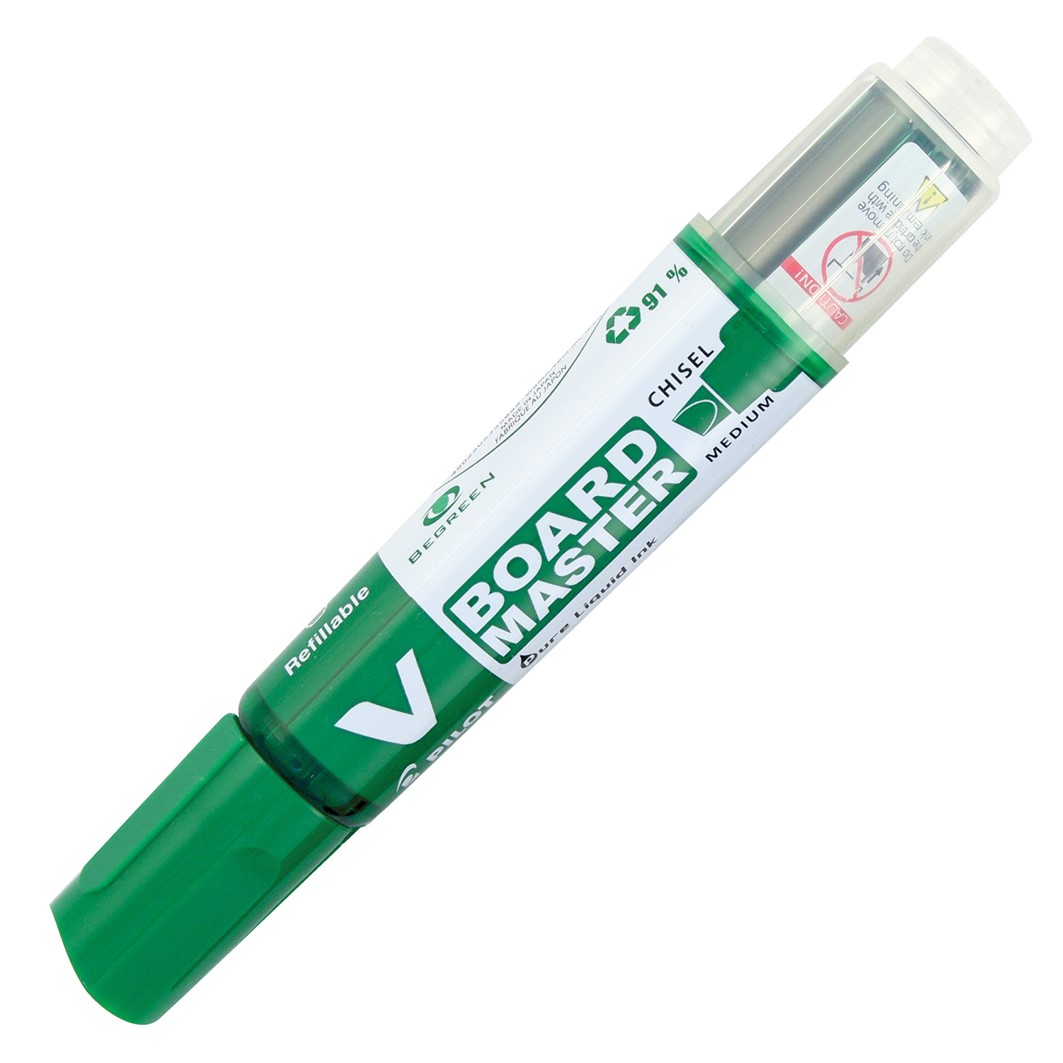 SP- MARKER WHITEBOARD PILOT BEGREEN V BOARD MASTER CHISEL TIP GREEN