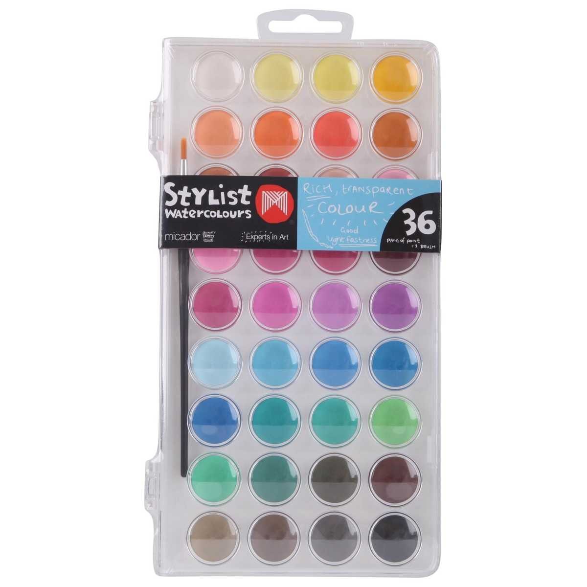 SP- PAINT MICADOR WATERCOLOUR DISK ASSTD PK36