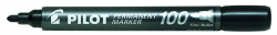 MARKER PILOT 1.0MM PERMANENT SCA-100 BULLET TIP FINE BLACK