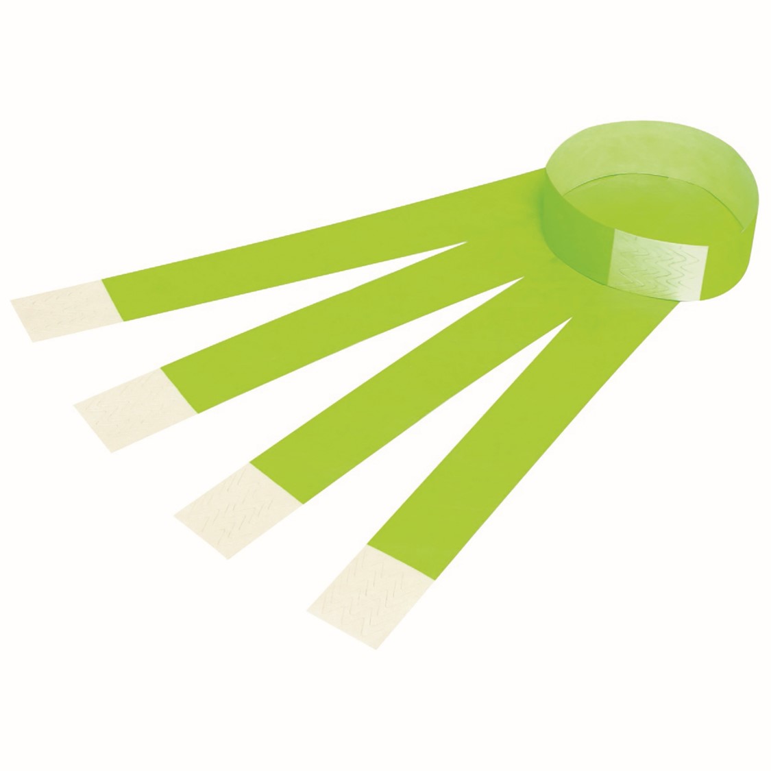 SP- ID SERIAL NUMBER WRIST BANDS REXEL FLUORO GREEN PK100