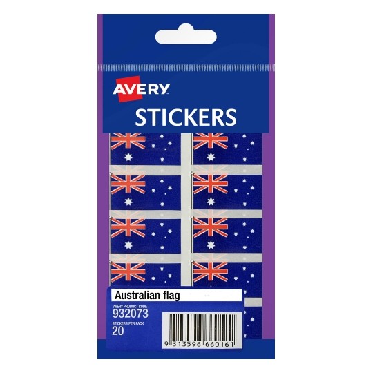 SP- LABEL AVERY F/P AUSTRALIAN FLAG 932073