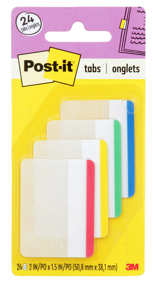 FILING TABS POST-IT 686F-1 PK24