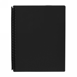 SP- DISPLAY BOOK MARBIG A4 REFILLABLE BLACK 40P
