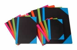NOTEBOOK C/LAND A5 BRIGHT R&B ASST 192PG