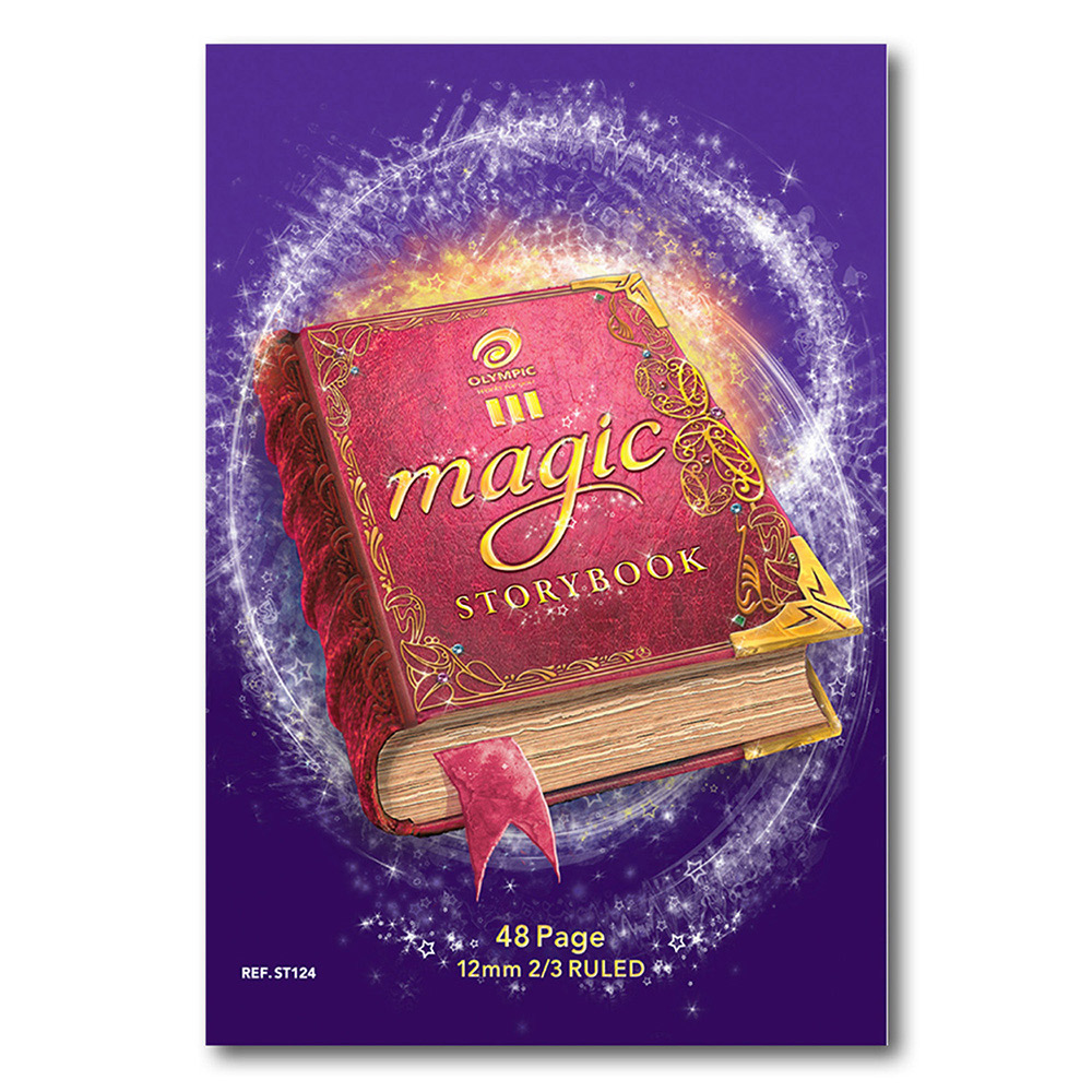 STORY BOOK OLYMPIC A4 1/3 PLAIN 2/3 12MM RULED 48PG