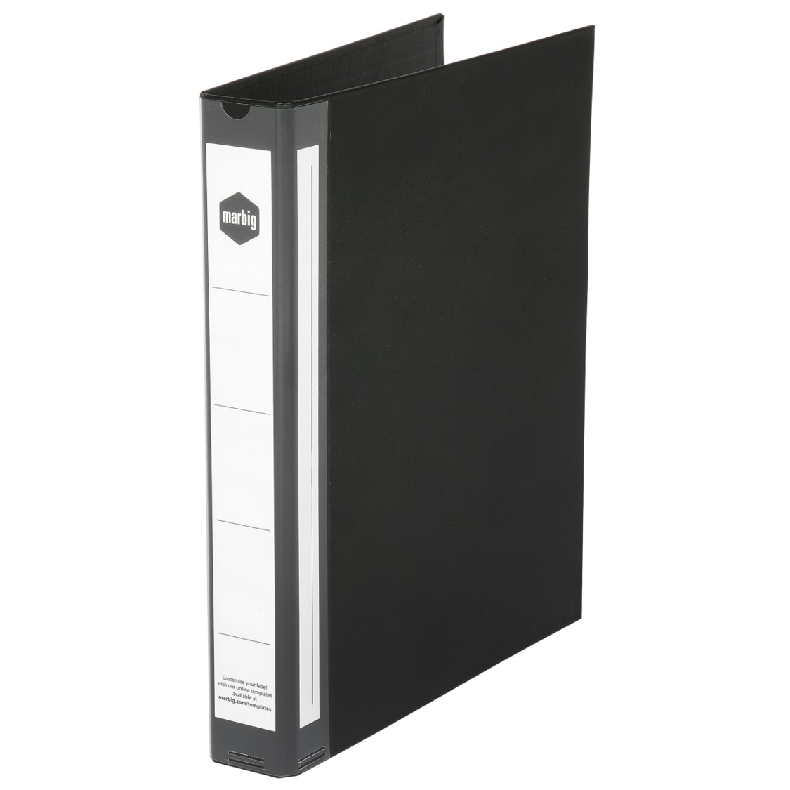 SP- BINDER MARBIG A4 2D 25MM ENVIRO DELUXE BLACK