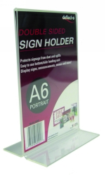 DEFLECTO DOUBLE SIDED DOCUMENT HOLDER A6 PORTRAIT 69001