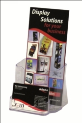 BROCHURE HOLDER DEFLECTO DL WITH BUSINESS CARD HOLDER