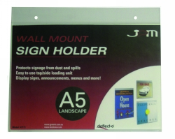 DEFLECTO WALL MOUNTED DOCUMENT HOLDER A5 LANDSCAPE 47111