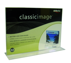 DEFLECTO DOUBLE SIDED DOCUMENT HOLDER A4 LANDSCAPE 47701