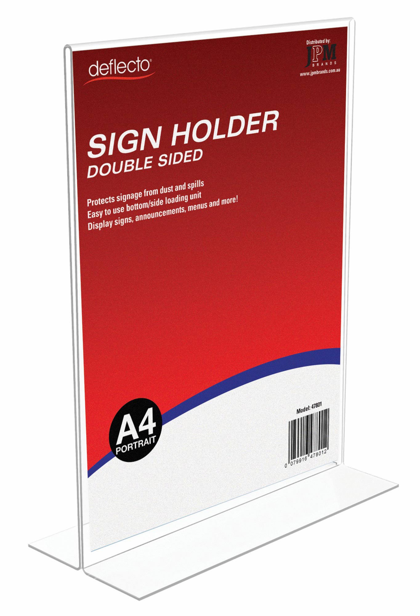 DOCUMENT HOLDER DEFLECTO A4 PORTRAIT DOUBLE SIDED 47801