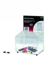 BALLOT/COMMENT BOX DEFLECTO A5 LANDSCAPE CLEAR 66601