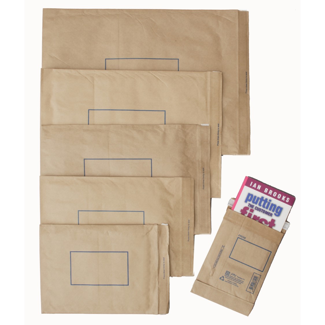 SP- BAG JIFFY 240X340MM PADDED MAILERS P4 BROWN