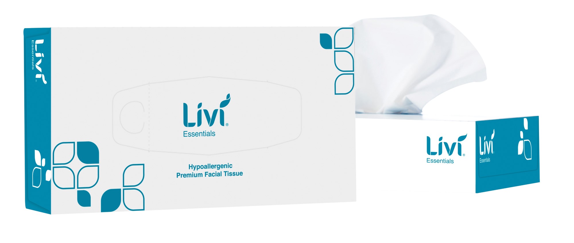 FACIAL TISSUE LIVI ESSENTIALS HYPOALLERGENIC 2PLY 100S BX48