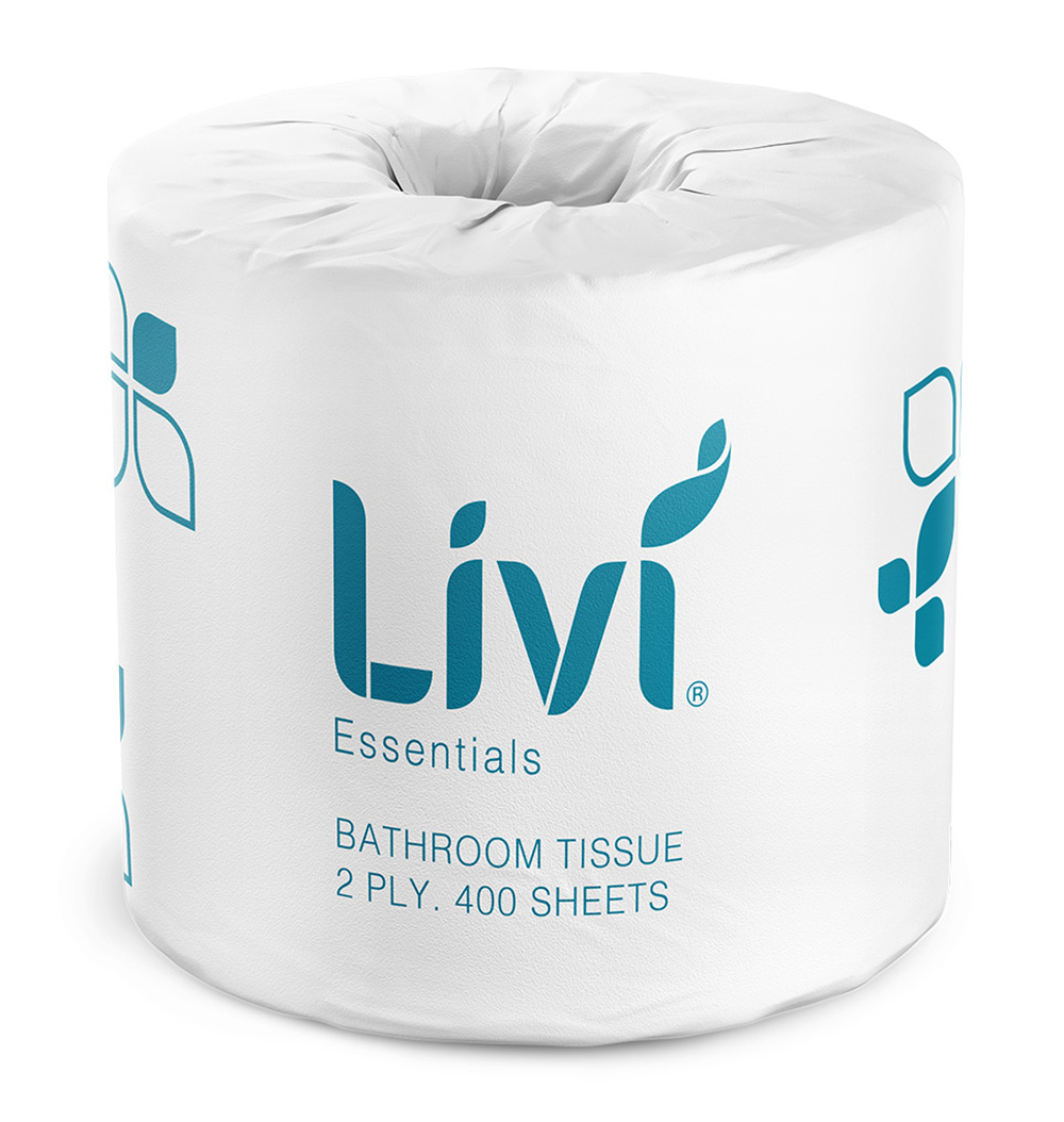 TOILET TISSUE LIVI ESSENTIALS 2PLY 400S BX48