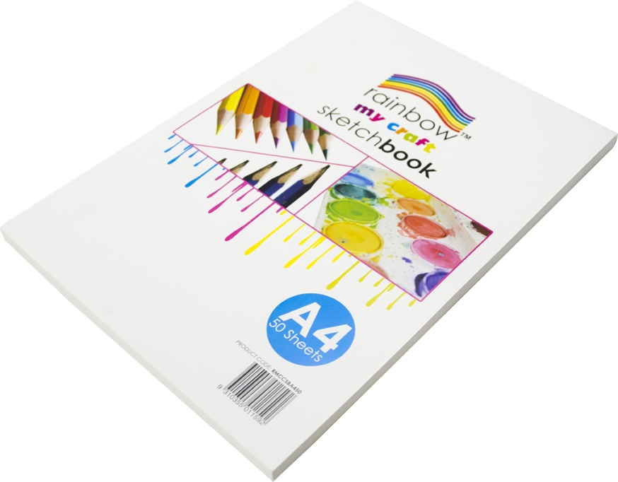 SKETCH BOOK RAINBOW A4 MY CRAFT CARTRIDGE 50 SHEETS