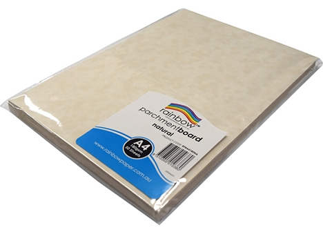 PARCHMENT PAPER RAINBOW A4 90GSM ACID FREE NATURAL PK25