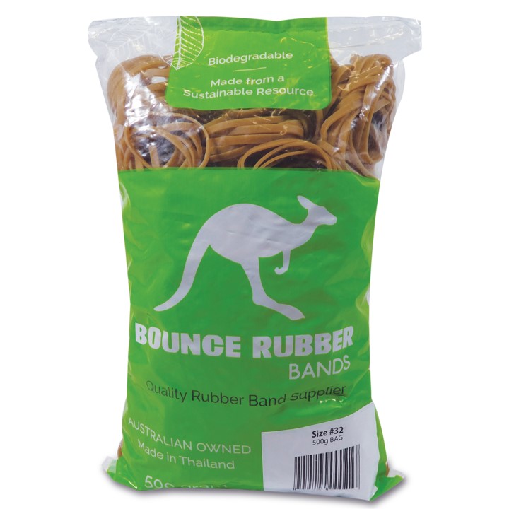 RUBBER BANDS BOUNCE 500GM SIZE 32